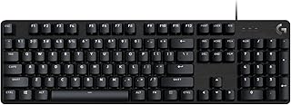 Игровая полноразмерная механическая клавиатура Logitech G413 SE — клавиатура с подсветкой, тактильными механическими переключателями, защитой от фантомных нажатий, совместимостью с Windows и macOS — черный алюминиевый корпус.