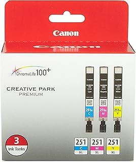 Оригинальный трехцветный комплект картриджей Canon CLI-251XL, совместимый с принтерами MG6320, iP7220, MG5420, MX922, MX722, MG7120, MG6420, MG5520, iX6820, iP8720, MG7520, MG6620, MG5620 (опционально).
