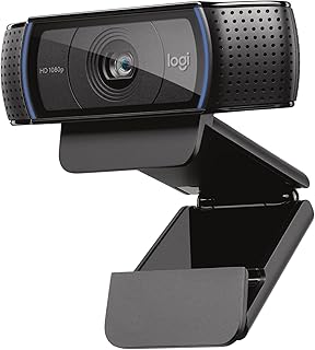 Веб-камера Logitech C920x HD Pro, видео Full HD 1080p/30fps, чистый звук, коррекция освещения HD, веб-камера для ПК, совместима со Skype, Zoom, FaceTime, ПК, ноутбуком, Mac, планшетом — черная.