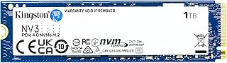 SSD-накопитель Kingston NV3 1 ТБ M.2 2280 NVMe | PCIe 4.0 Gen 4x4 | До 6000 МБ/с | SNV3S/1000G