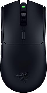 Игровая беспроводная мышь Razer Viper V3 HyperSpeed ​​для киберспорта: легкий вес 82 г - до 280 часов работы от батареи - оптический сенсор 30K DPI - механические переключатели Gen-2 - 8 программируемых элементов управления - классический черный цвет