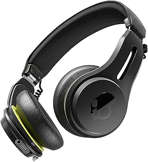 Беспроводные накладные Bluetooth-наушники Skullcandy Icon ANC, активное шумоподавление, до 60 часов работы от батареи, защита от пота и воды, складные и прочные, микрофон для iPhone и Android — черный цвет.