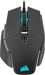 Игровая мышь Corsair M65 RGB Ultra Tunable FPS Marksman с оптическим сенсором 26000 DPI, оптическими переключателями, технологией AXON Hyper-Processing, управлением слиянием сенсоров и регулируемой системой веса — черная.