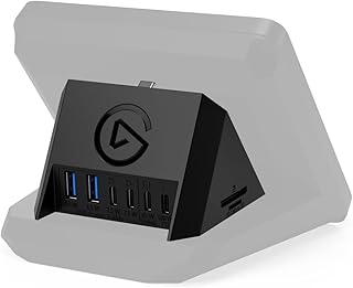 USB-концентратор Elgato для Stream Deck+, 2 порта USB-C/2 порта USB-A, поддержка Power Delivery, устройство чтения карт SD/microSD – USB-C, Mac/PC, Stream Deck и блок питания в комплект не входят.