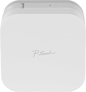 Цветной принтер для этикеток Brother P-Touch Cube для смартфонов, беспроводная технология Bluetooth, множество шаблонов для устройств Apple и Android – белый.
