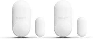 Умный датчик ecobee для дверей и окон, 2 шт. - Wi-Fi контактный датчик для домашней безопасности и экономии энергии - Совместим с умными термостатами - Датчик температуры, белый