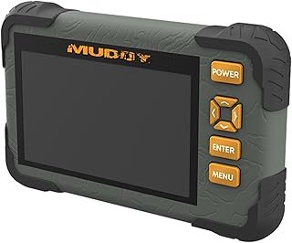Устройство для просмотра SD-карт Muddy CRV3 HD — прочный, водостойкий кардридер/просмотрщик для охоты и активного отдыха, с 4,3-дюймовым ЖК-экраном и разъемом для наушников — поддерживает карты памяти до 32 ГБ.