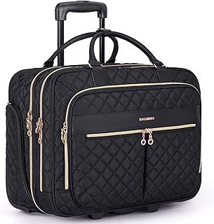 Женская сумка для ноутбука на колесах BAGSMART, портфель на колесах для женщин, сумка для ноутбука 17,3 дюйма на колесах, сумка для компьютера, чехол для ноутбука для работы, путешествий и бизнеса.