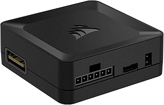 Системный концентратор CORSAIR iCUE Link — подключение до 14 устройств CORSAIR iCUE Link — уменьшение количества кабелей — инновационная конструкция с одним кабелем — черный