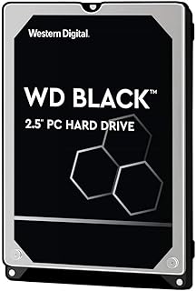 Жесткий диск Western Digital WD Black Performance Mobile Hard Drive 1TB - 7200 об/мин, SATA 6 Гбит/с, кэш 64 МБ, 2,5 дюйма - WD10SPSX, механический жесткий диск