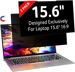 Защитная пленка для ноутбука Acer (2 шт.) - для ноутбуков 15,6 дюймов 16:9, магнитная и съемная, антибликовая, двусторонняя, подходит для HP, Dell и других крупных брендов.