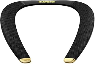 Беспроводные колонки Monster Boomerang Petite с шейным ободком, время работы до 15 часов, высококачественный 3D стереозвук aptX, низкая задержка, встроенный микрофон, водонепроницаемость IPX5, подходят для использования дома и на открытом воздухе.