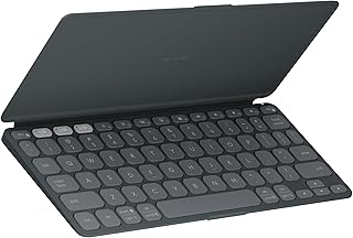 Портативная Bluetooth-клавиатура Logitech Keys-to-GO 2 для планшетов со встроенным чехлом, тонкая и компактная беспроводная клавиатура для Windows, Android, Linux, iPad, iPhone, Mac, Apple TV — графитовый цвет.