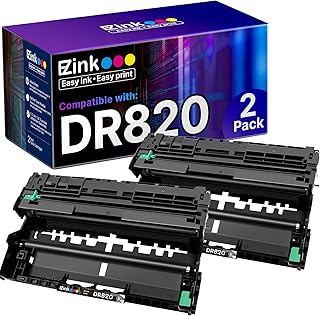 Сменный барабанный блок E-Z Ink для принтеров Brother DR 820 DR820 DR-820, совместимый с MFC-L5900DW HL-L6200DW HL-L5100DN MFC-L5800DW MFC-L5700DW HL-L5200DWT MFC-L6700DW HL-L5200DW (2 барабанных блока)