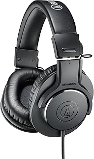 Профессиональные студийные мониторные наушники Audio-Technica ATH-M20x, черные (AUD ATHM20X)