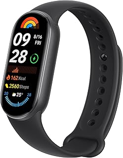 Фитнес-браслет Xiaomi Smart Band 9, глобальная версия (2024 г.), 1,62-дюймовый AMOLED-дисплей | Аккумулятор 233 мАч | До 21 дня автономной работы | Более 150 режимов тренировок | Bluetooth 5.4 | Водонепроницаемость до 50 м | Цвет: Полуночный черный