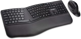 Эргономичная беспроводная клавиатура и мышь Kensington Pro Fit — черная (K75406US)