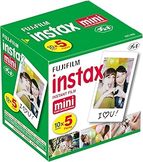 Фотопленка мгновенного действия Fujifilm Instax Mini, 10 листов × 5 упаковок (всего 50 снимков)