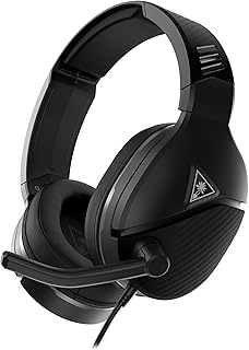 Игровая гарнитура Turtle Beach Recon 200 Gen 2 с питанием от аккумулятора — для Xbox Series X, Xbox Series S и Xbox One, PS5, PS4, мобильных устройств и ПК, с разъемом 3,5 мм — усиление басов, амбушюры из пены с эффектом памяти, черная.