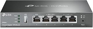 TP-Link ER605 V2 проводной гигабитный VPN-маршрутизатор, до 3 портов WAN Ethernet + 1 порт USB WAN, межсетевой экран SPI, маршрутизатор для малого и среднего бизнеса, интегрированная система Omada SDN, балансировка нагрузки, защита от молнии.