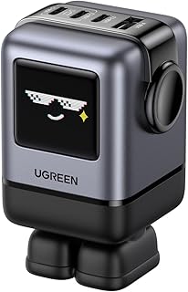 Зарядное устройство UGREEN Uno 100 Вт USB C, компактный быстрый адаптер питания Nexode с 4 портами GaN для MacBook Pro/Air, iPad Pro, iPhone 16 Pro, Galaxy S24 Ultra, Pixel 9, Steam Deck, ROG Ally.