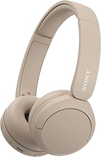 Беспроводные Bluetooth-наушники Sony — до 50 часов автономной работы с функцией быстрой зарядки, накладные — WH-CH520C.CE7 — Лимитированная серия — Капучино/Бежевый