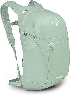 Рюкзак Osprey Daylite Plus Commuter – легкий, повседневный рюкзак с отделением для ноутбука и карманами для бутылки с водой – идеально подходит для работы, учебы и путешествий, с универсальными вариантами хранения, цвет «Мятно-зеленый».