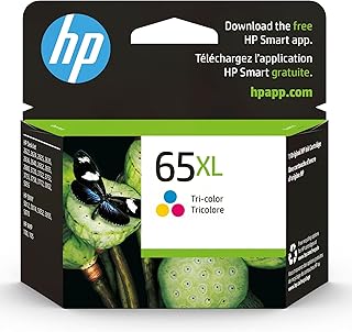 Высокопроизводительный трехцветный картридж HP 65XL для принтеров HP | Совместим с принтерами серий: AMP 100, DeskJet 2600, 3700; ENVY 5000 | Подходит для программы Instant Ink | N9K03AN