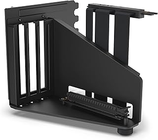 Вертикальный монтажный комплект для видеокарты NZXT - райзер-кабель AB-RH175-B1-175 мм PCIe 4.0x16 - держатель для видеокарты - прочный стальной кронштейн - черный