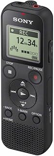 Монофонический цифровой диктофон Sony ICD-PX370 со встроенным USB-накопителем, черный.