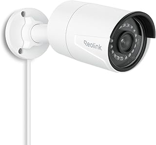 IP-камера видеонаблюдения REOLINK 5MP с PoE, обнаружение людей/транспортных средств/домашних животных, покадровая съемка, ИК-подсветка на 30 метров, совместимость с системами умного дома, поддержка SD-карт 256 ГБ, наружное и внутреннее видеонаблюдение, RLC-510A