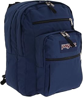 Большой рюкзак для ноутбука JanSport для колледжа - сумка для компьютера с 2 отделениями, эргономичными плечевыми ремнями, отделением для ноутбука 15 дюймов, ручкой для переноски - рюкзак для книг, темно-синий