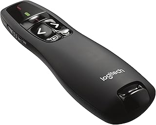 Беспроводной пульт дистанционного управления для презентаций Logitech R400 с красной лазерной указкой на расстоянии до 15 метров (50 футов) 910-001356