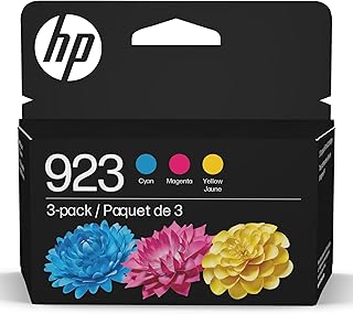 Чернильные картриджи HP 923 голубого/пурпурного/желтого цвета стандартного ресурса, 3 шт. в упаковке (6C3Y4LN)