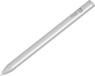 Цифровой стилус Logitech Crayon (для iPad с портом USB-C) с технологиями Apple, бесперебойной точностью пиксельного ввода и динамическим интеллектуальным наконечником с быстрой зарядкой — серебристый.