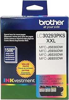 Чернильные картриджи Brother LC3029 Color C/M/Y (LC30293PKS), сверхвысокий ресурс, 3 шт. в упаковке, голубой/пурпурный/желтый
