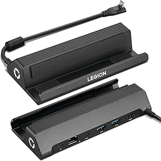 Док-станция Legion Go USB-C для Legion Go – 6-в-1 док-станция, расширение портов, зарядка, видео, поддержка Ethernet.