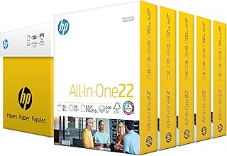 Бумага HP | Бумага 8,5 x 11 дюймов | Универсальная, 22 фунта | Упаковка из 5 пачек - 2500 листов | Яркость 96 | Сделано в США - сертифицировано FSC | 207000C