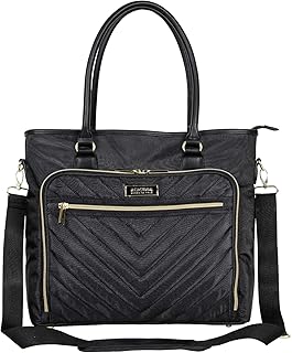 Kenneth Cole REACTION Chelsea Quilted Chevron 15” Laptop & Tablet Business Tote with Removable Shoulder Strap