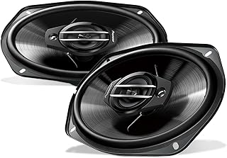 Трехполосные динамики Pioneer G-Series TS-G6930F 6 x 9 дюймов (пара) – максимальная мощность 400 Вт, сбалансированный звук + плавные высокие частоты, отличная замена штатным динамикам, высокоэффективные динамики, разработанные для штатного питания.