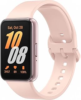 SAMSUNG Galaxy FIT 3 [2024] 1,6-дюймовый AMOLED-дисплей | 14 дней автономной работы | Более 100 циферблатов | Более 100 режимов тренировок | Международная модель - (розовый)