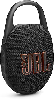 JBL Clip 5 — ультрапортативная, водонепроницаемая и пылезащитная Bluetooth-колонка, мощный профессиональный звук с насыщенными басами, встроенный карабин, до 12 часов воспроизведения, частично изготовлена ​​из переработанных материалов (черная)