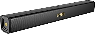 Саундбар Monster S220 Bluetooth для телевизора, Bluetooth 5.4, 2.0 канала с двойной басовой диафрагмой, универсальные колонки для домашнего кинотеатра, компактные, с разъемами AUX/USB/TF-карты для подключения к телевизору/ПК/игровым устройствам/проекторам.