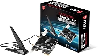 MSI Herald-BE WI-FI 7 MAX (Wi-Fi 7, 802.11BE, Bluetooth 5.4, PCIe, технология многоканального подключения, внешняя антенна)