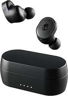 Беспроводные внутриканальные наушники Skullcandy Sesh ANC XT с шумоподавлением, 48 часов работы от батареи, водонепроницаемость IP67, микрофон, совместимость с iPhone, Android и устройствами Bluetooth — черный цвет.