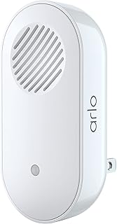 Arlo Chime 2 — встроенная сирена, звуковые оповещения, настраиваемые мелодии, подключение по Wi-Fi, совместимость с проводными и беспроводными дверными звонками Arlo, камерами видеонаблюдения и устройствами умного дома (AC2001).