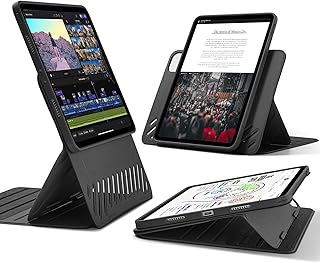 Чехол ESR для iPad Pro 12.9 (6-го/5-го поколения, 2022/2021), съемная магнитная крышка, регулируемая подставка для портретной/альбомной ориентации с приподнятым экраном, 9 углов наклона, серия Shift, черный.