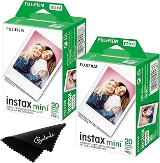 Пленка Fujifilm Instax Mini — двойная упаковка (всего 40 отснятых кадров), ISO 800, совместима с моделями Instax Mini Evo, 12, 11, 9.