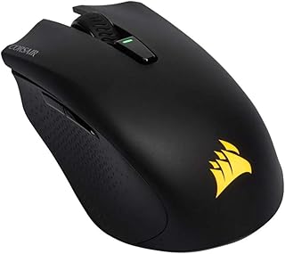 Беспроводная игровая мышь CORSAIR HARPOON с RGB-подсветкой — 10 000 DPI — 6 программируемых кнопок — Легкая — Bluetooth — USB — Черная