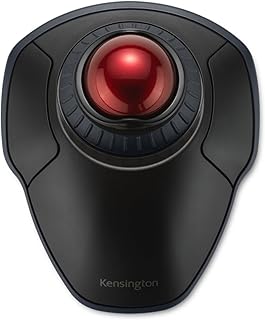 Беспроводной трекбол Kensington Orbit с кольцом прокрутки — черно-красный (K70990WW),